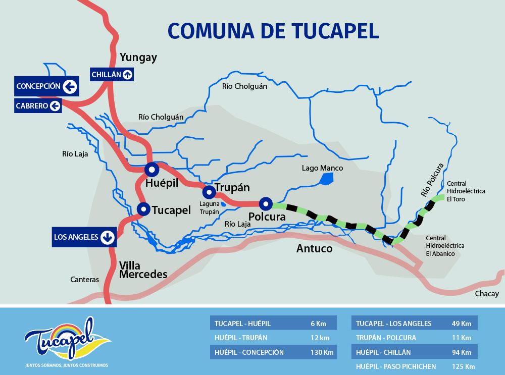 Mapa Comunal de Tucapel