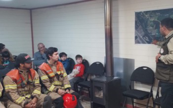SIMULACRO DE EVACUACIÓN EN CASO DE INCENDIO FORESTAL EN RINCONADA DE REÑICO