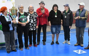 PERSONAS MAYORES VIBRARON EN CAMPEONATO DE BOCHAS