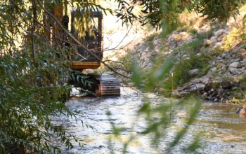 EFECTUAMOS LABORES DE MANTENCIÓN EN CAUCE DE RÍO MANCO