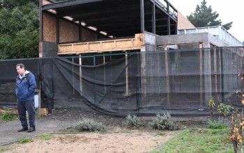 ALCALDE VISITÓ OBRAS DE SEDE DE VILLA LOS LAGOS EN POLCURA